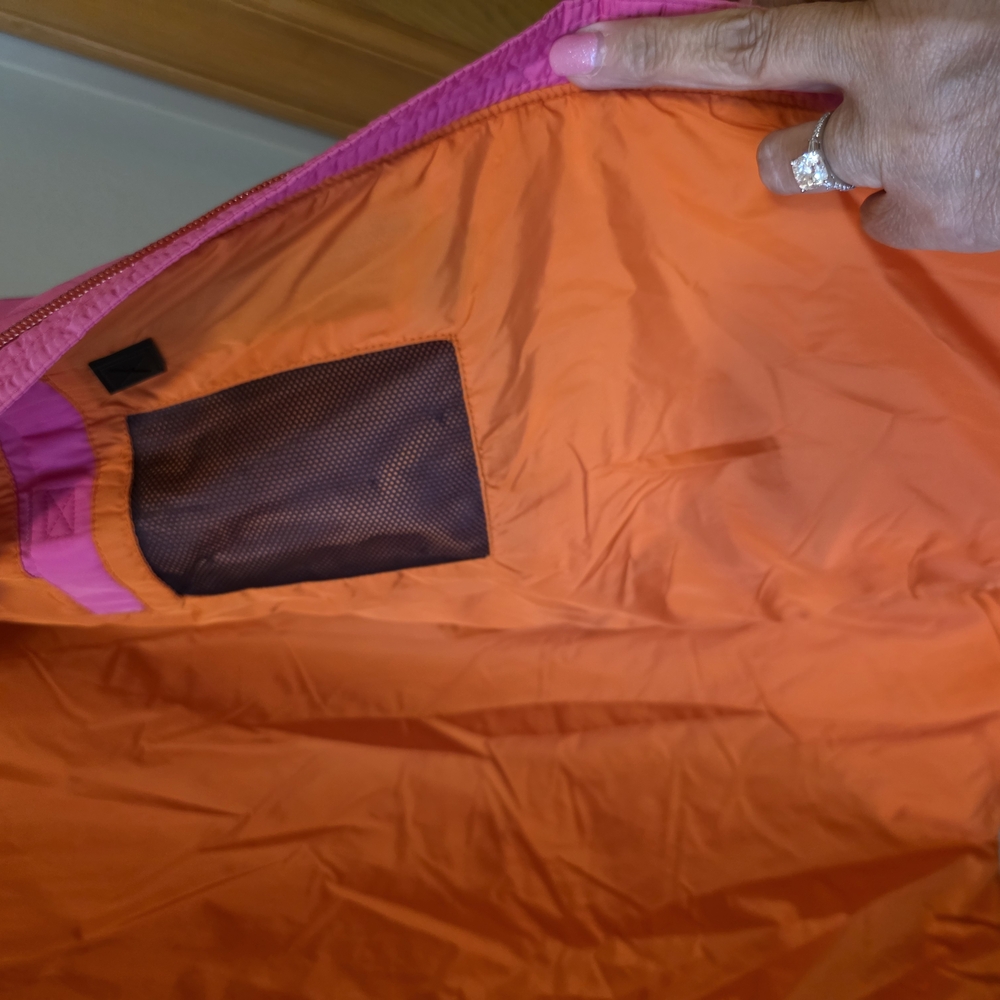 Lands' End Pink and Orange Puffer Jacket - Picture 6 of 6
